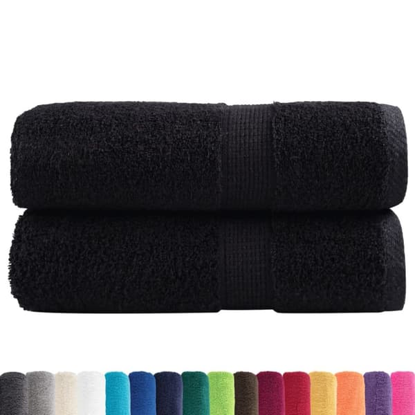 SOLUND premium-pyyhkeet, 2 kpl, musta, 30x30 cm, 600 g/cm²