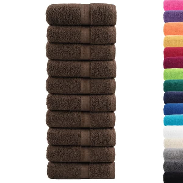 SOLUND premium-pyyhkeet, 10 kpl, ruskea, 30x50 cm