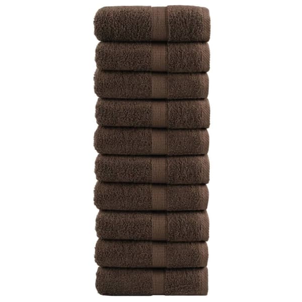 SOLUND premium-pyyhkeet, 10 kpl, ruskea, 30x50 cm