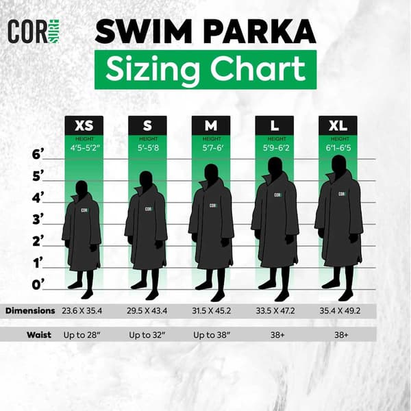 Corsurf Corparka Poncho Blå S