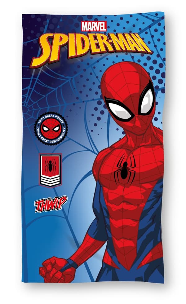 Spiderman badhandduk 70 x 140 cm - 100 procent bomull