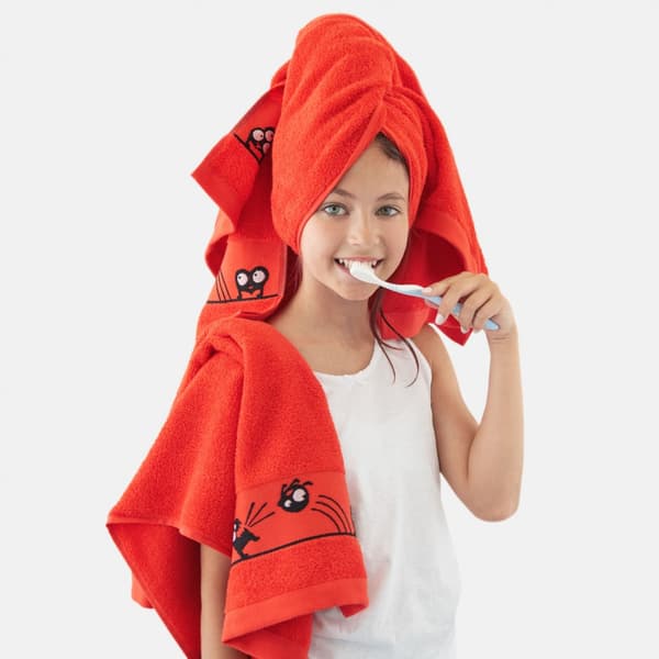 Oczaki handduk 50x70 röd