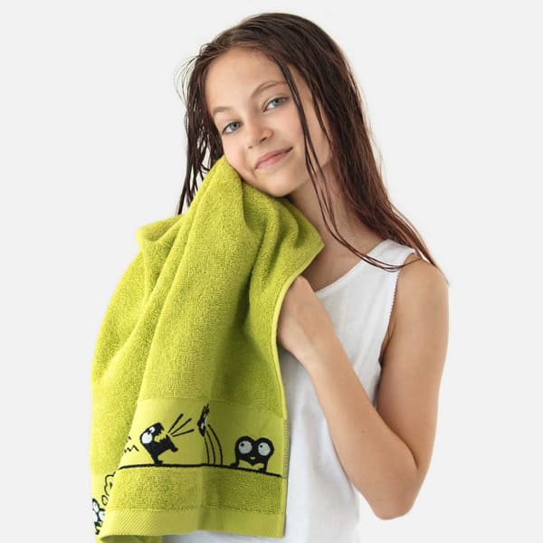 Oczaki handduk 70x130 grön