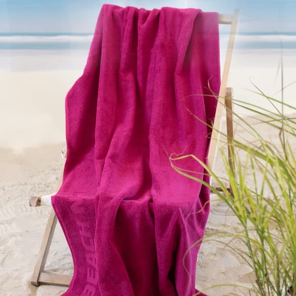 Strand nu handduk 100x160 rosa