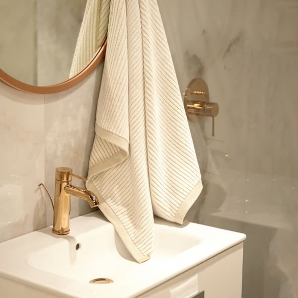 Malme handduk 50x100 beige
