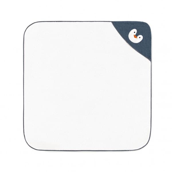 Pingviinipyyhe hupulla, 90x90, beige