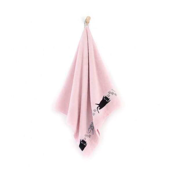Kissan pyyhe 50x70 pinkki