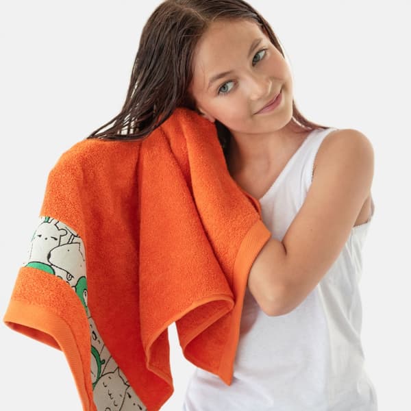 Slames håndklæde 70x130 orange