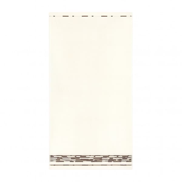 Grafik handduk 30x50 beige