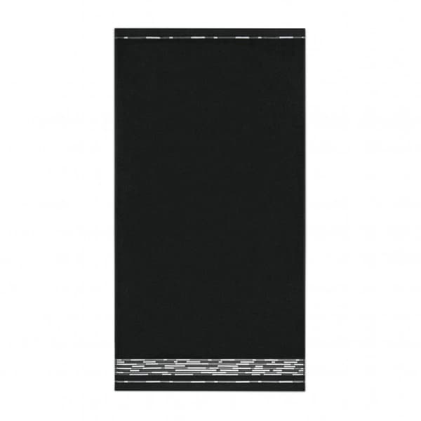 Grafik handduk 50x90 svart