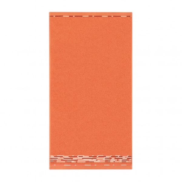 Grafik håndklæde 30x50 orange