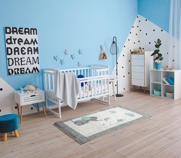 BADEMÅTTE BABY1 80 X 150 CM GRÅ