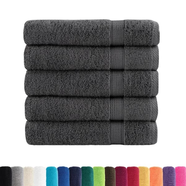 Premium badhanddukar SOLUND 25 st antracit 70x140cm 600gsm