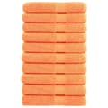 Miniatyrbild 1 av 2: Premium bastuhanddukar SOLUND 10 st orange 80x200 cm 600 gsm