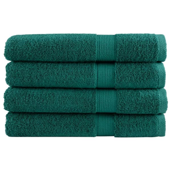 Premium bastuhanddukar SOLUND 4 st grön 80x200 cm 600 gsm