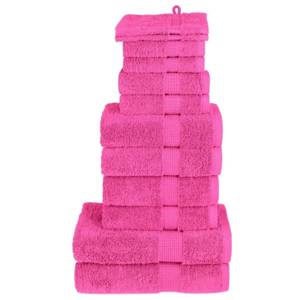 Premium handdukar 12 st SOLUND rosa 600 gsm