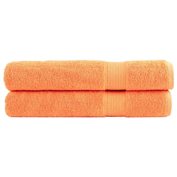 Premium handdukar SOLUND 2 st orange 100x200 cm 600 gsm