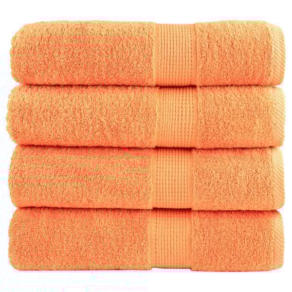 Premium badhanddukar SOLUND 4 st orange 70x140 cm 600 gsm