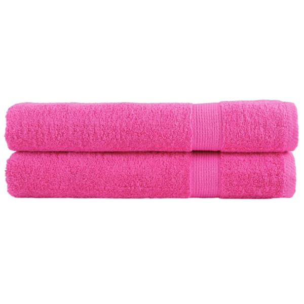 Premium bastuhanddukar SOLUND 2 st rosa 80x200 cm 600 gsm