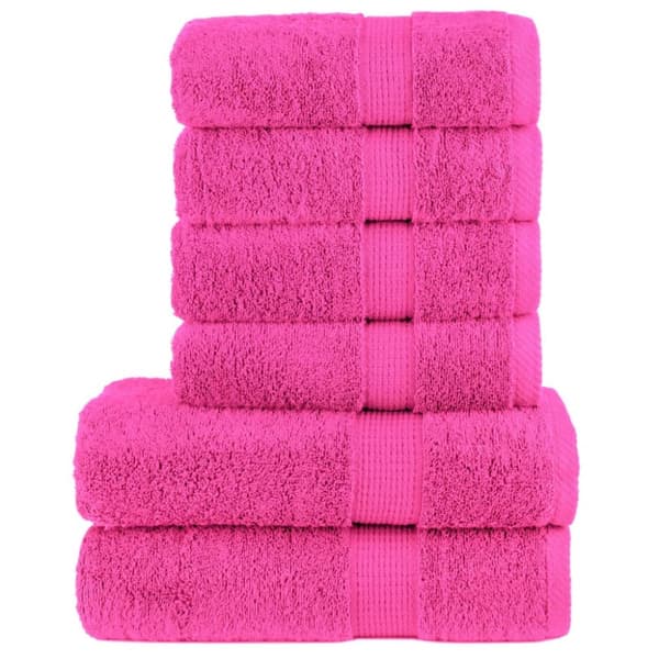 Premium handdukar 6 st SOLUND rosa 600 gsm