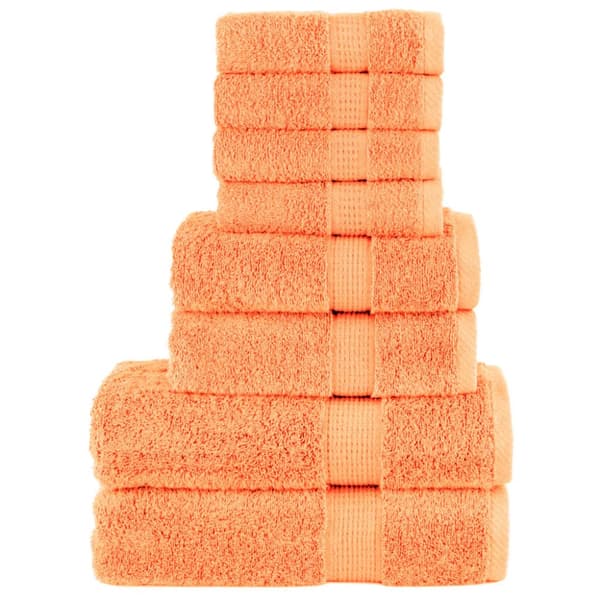 Premium handdukar 8 st SOLUND orange 600 gsm