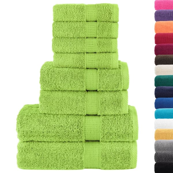 Premium handdukar 8 st SOLUND äppelgrön 600 gsm