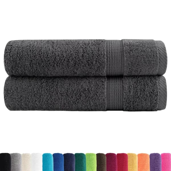 Premium badhanddukar SOLUND 2 st antracit 70x140cm 600gsm