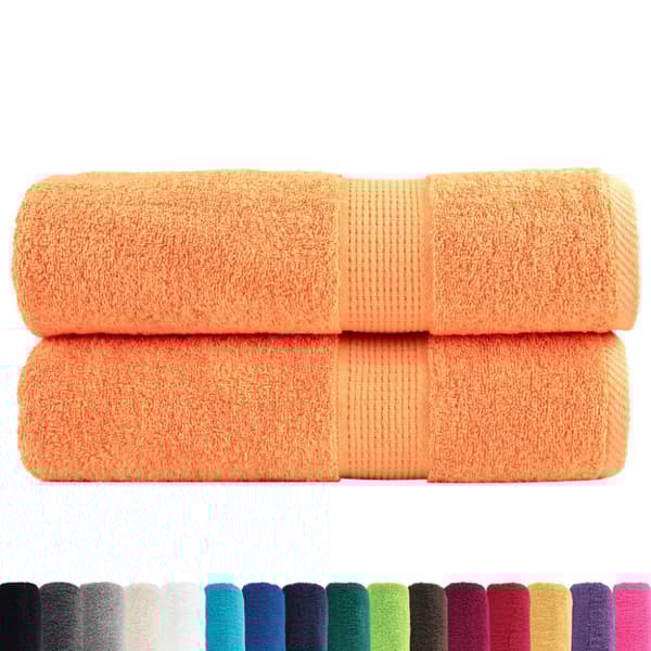 Premium badhanddukar SOLUND 2 st orange 70x140 cm 600 gsm