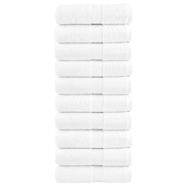 Premium gästhanddukar SOLUND 10 st vit 30x30cm 600gsm