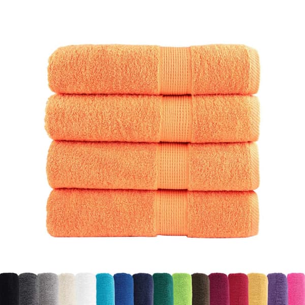 Premium handdukar SOLUND 4 st orange 50x100 cm 600 gsm