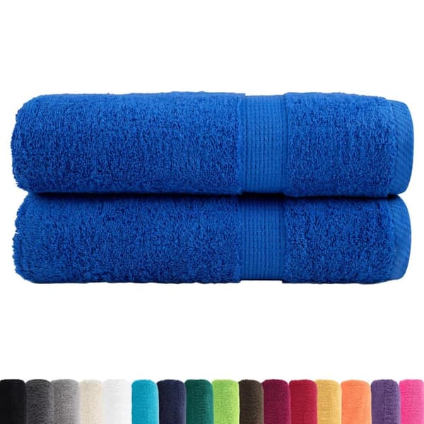 Premium handdukar SOLUND 2st blå 50x100cm 600gsm