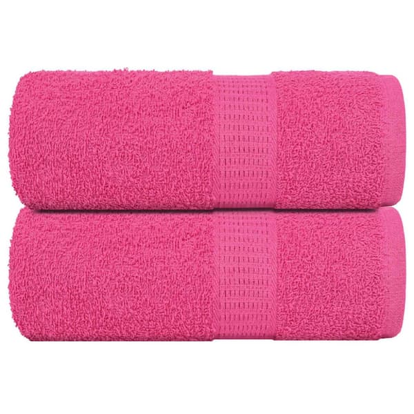Tvålhanddukar 2 st rosa 30x30 cm 360 gsm 100% bomull