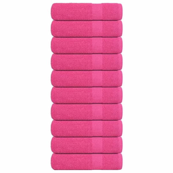 Handdukar 10 st rosa 50x100 cm 360 gsm 100% bomull