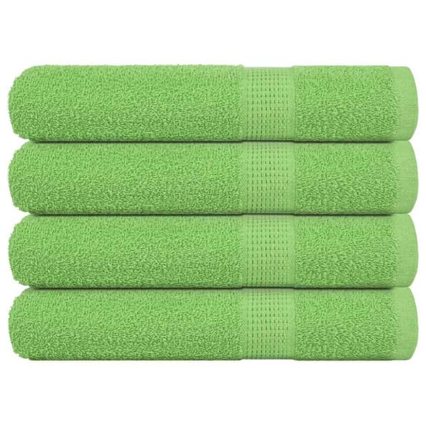 Bastuhanddukar 4 st äppelgrön 80x200 cm 360 gsm 100% bomull