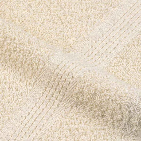 håndklæder 2 stk. 70x140 cm 360 g/m2 100 % bomuld cremefarvet