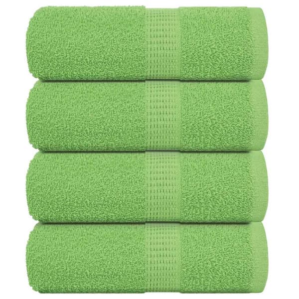 Hotellipyyhkeet 4 kpl Vihreä 30x50 cm 100 % puuvillaa
