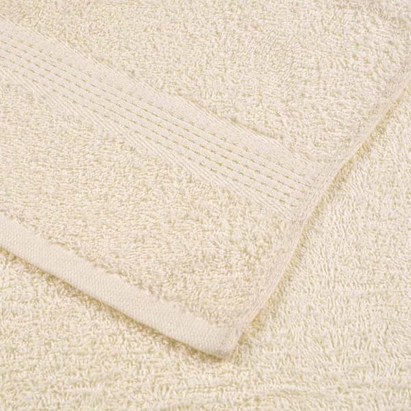 saunahåndklæder 2stk. 80x200cm 360g/m2 100 % bomuld cremefarvet