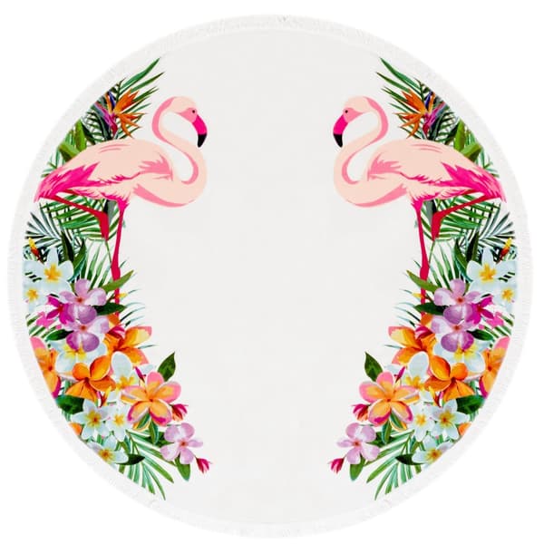 Strandhåndklæde Flamingos 150 cm BTR-02