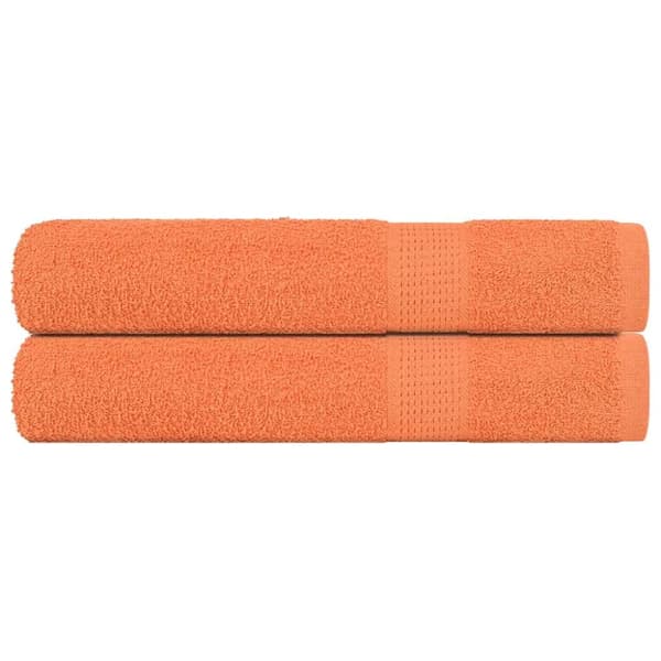 Handdukar 2 st orange 100x200 cm 360 gsm 100% bomull