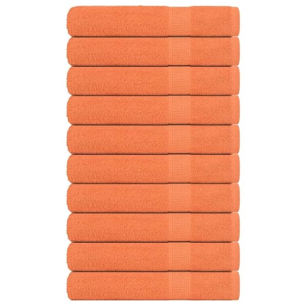 Handdukar 10 st orange 100x200 cm 360 gsm 100% bomull