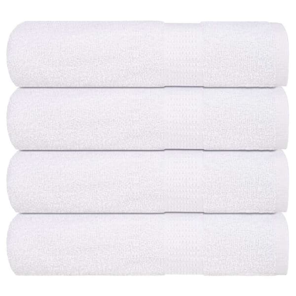 Duschhanddukar 4 st vit 70x140 cm 360 gsm 100% bomull