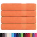 Miniatyrbild 2 av 2: Bastuhanddukar 4 st orange 80x200 cm 360 gsm 100% bomull