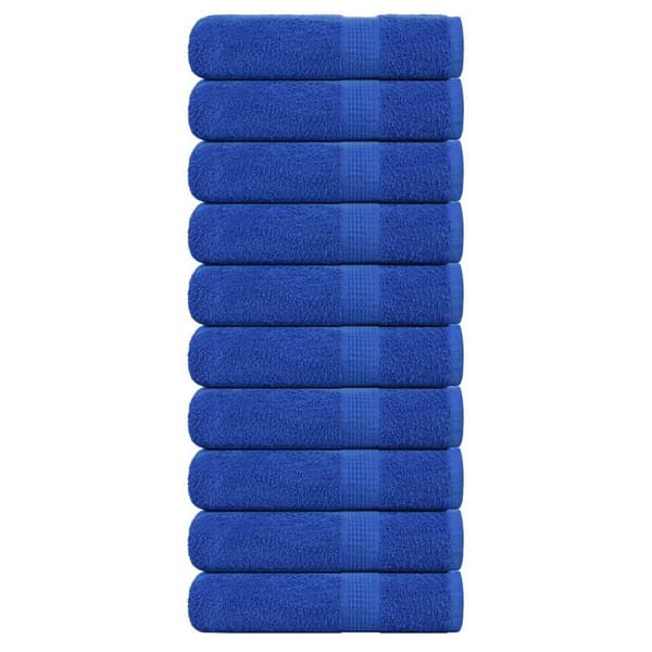 Handdukar 10 st blå 50x100 cm 360 gsm 100% bomull