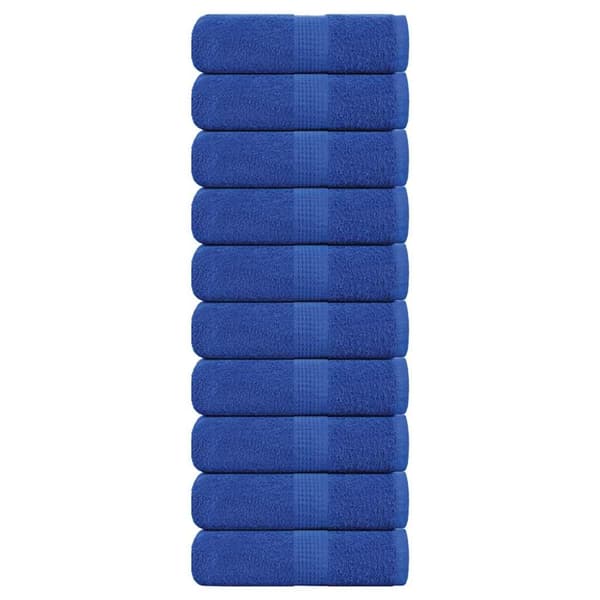 Tvålhanddukar 10 st blå 30x30 cm 360 gsm 100% bomull