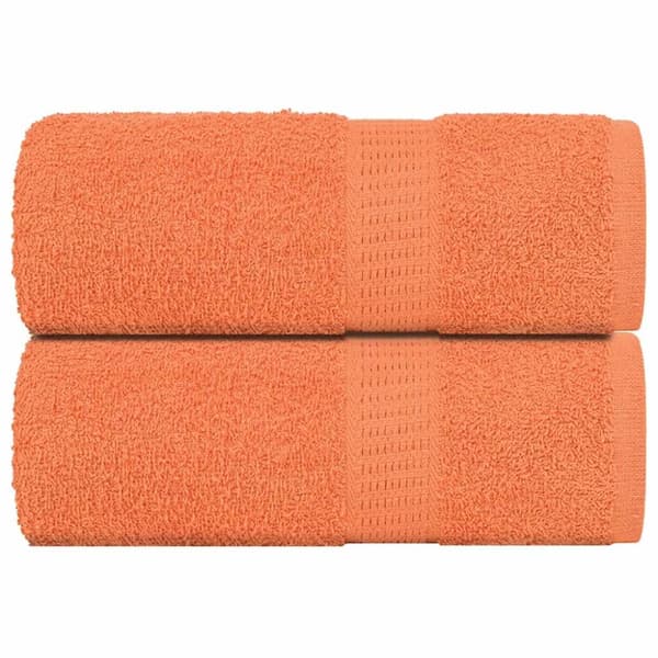 Tvålhanddukar 2 st orange 30x30 cm 360 gsm 100% bomull