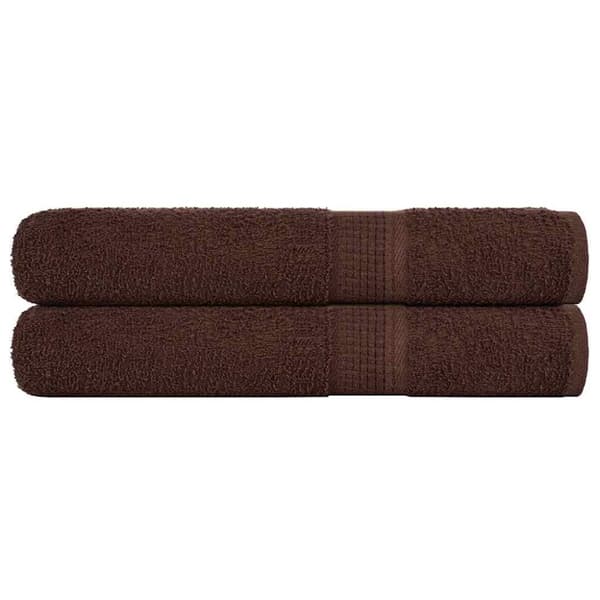 Bastuhanddukar 2 st brun 80x200 cm 360 gsm 100% bomull
