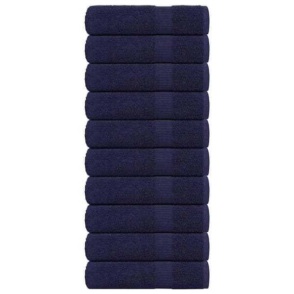 Badlakan 10 st marinblå 100x150 cm 360 gsm 100% bomull
