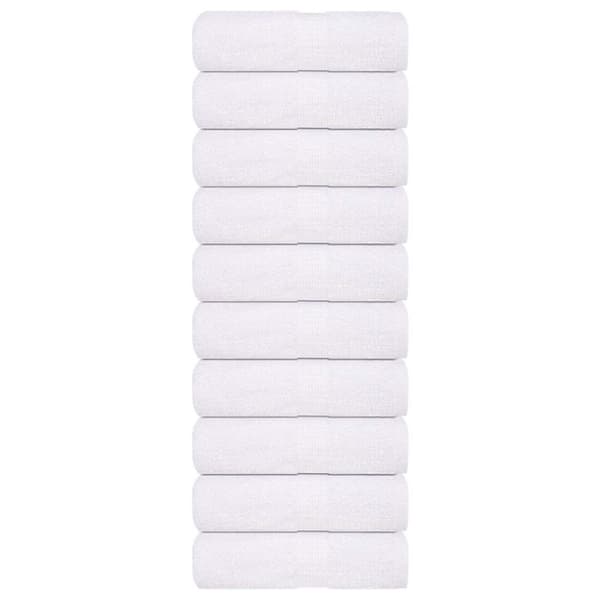 Tvättlappar 10 st vit 15x21 cm 360 gsm 100% bomull