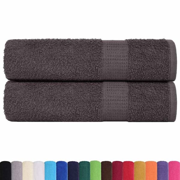 Badlakan 2 st antracit 100x150 cm 360 gsm 100% bomull