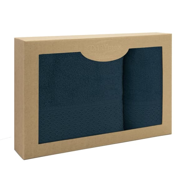 Håndklæde D Bomuld 100% Solano Navy (P) 50x90+70x140 sæt